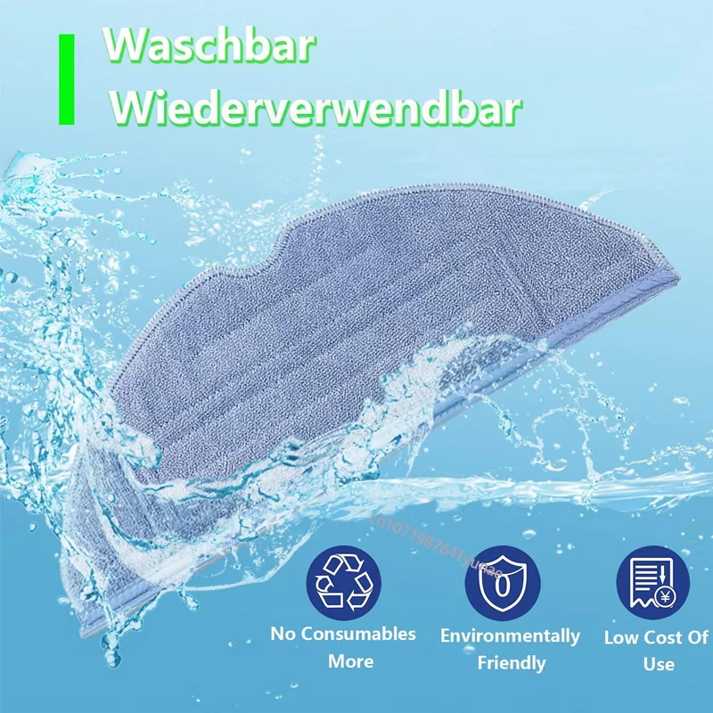 Ultra Soft Microfiber Mop Cloth Pads - Washable & Reusable