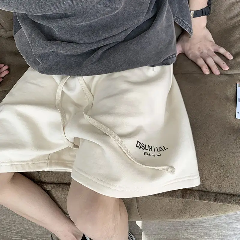 

Summer sports pants for men ins trendy loose hot style 2024 casual five-point basketball American shorts for men to wear outside