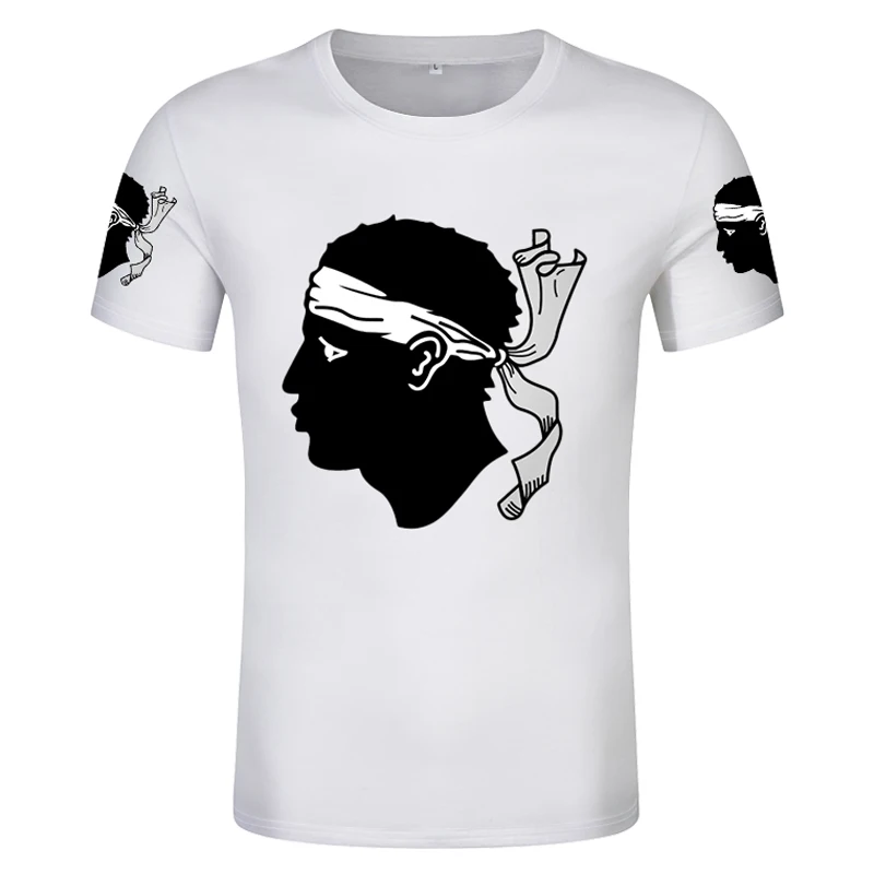Maglietta Della Francia Gratuita Nome Personalizzato Numero La Corse T-Shirt Corsican Flag Word French Aiaccio Bastia Calvi Galeria Clothes