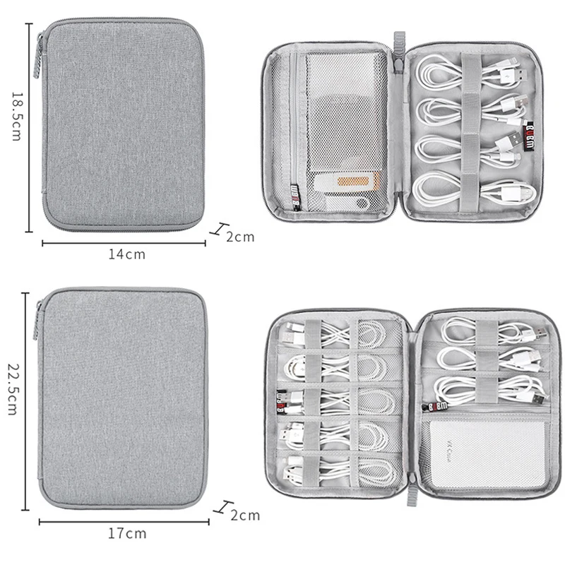 Cable Storage Bag Travel Mobile Hard Drive U Disk Organizer Package Earphone Charger Protable Storage Box Wire Case Pouch