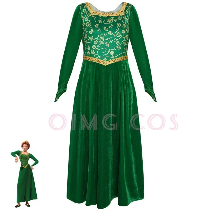 Disfraz de princesa Fiona para adultos, uniforme de Anime para