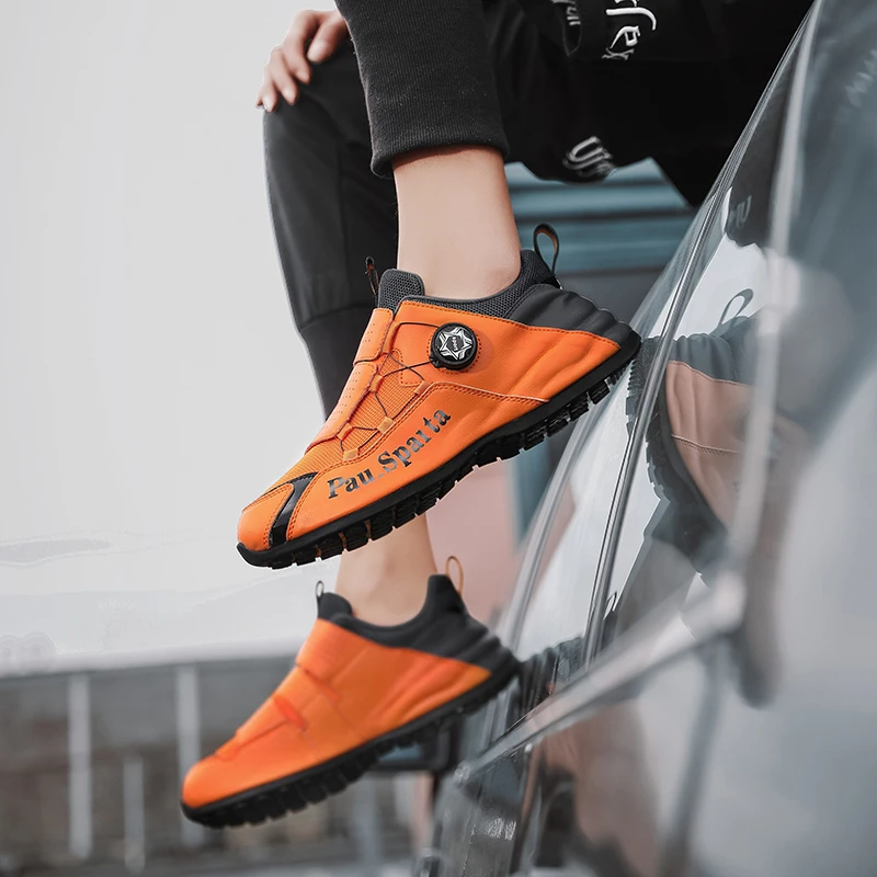 New Men's Walking Shoes, Mesh Breathable Jogging Shoes, Outdoor Spikeless Golf Fitness Shoes