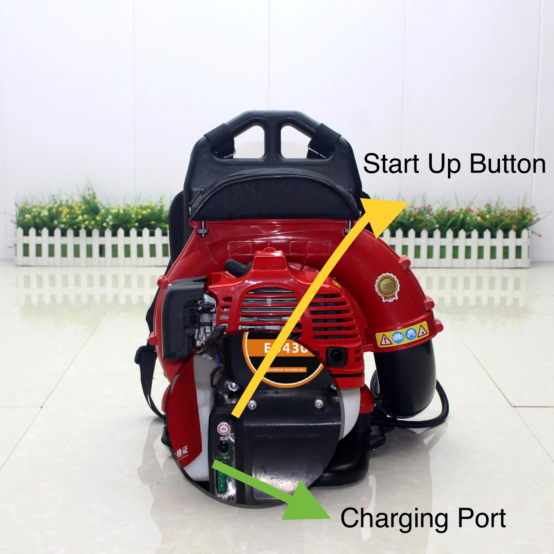 Electric Start Twostroke Gasoline Blower Park Deciduous Leaf Blower