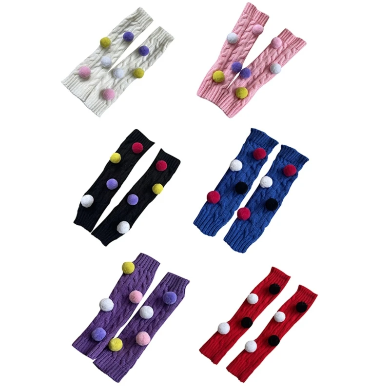 

Y2K Leg Warmers for 5-10T Girls Toddlers Knit Wool Piled Up Socks Stackable Sock Sleeve Party Cosplay Costume Dropship