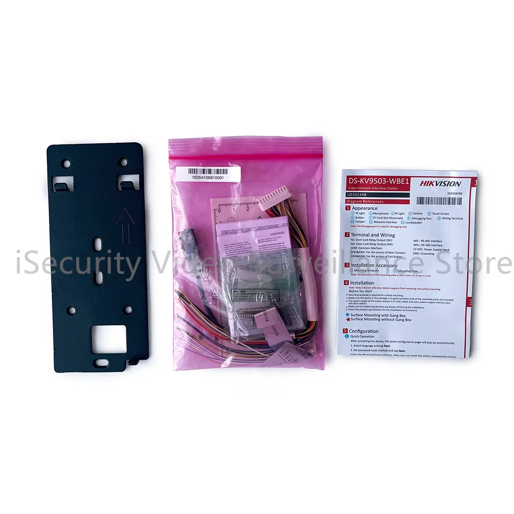 Hikvision DS-KV9503-WBE1 Wireless IP Access Control Villa Door Station Doorbell POE WIFI Unlock Door By Mobile App Hik-Connect