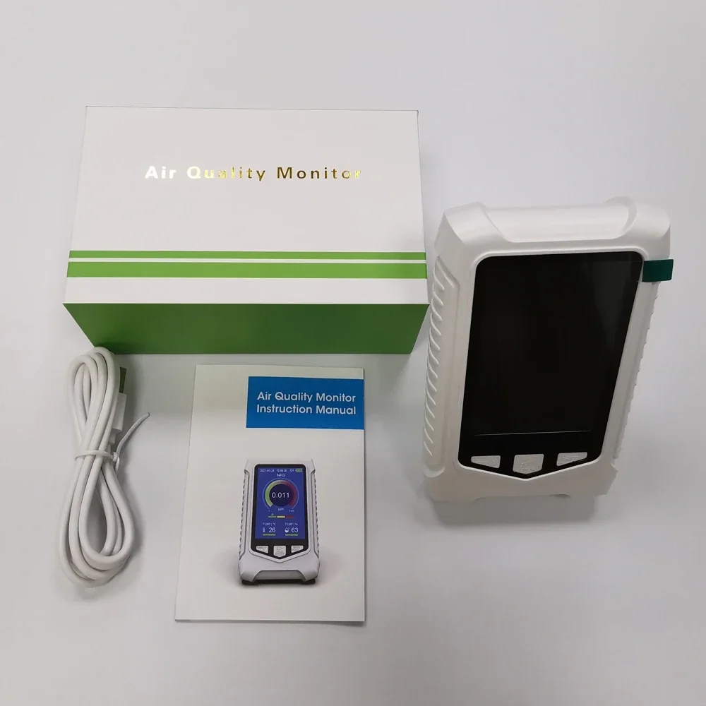 휴대용 LCD 암모니아 계량기, 전문 NH3 농도 테스터, 암모니아 가스 검출기, 암모니아 경보 장치, 0-50PPM, 5 인 1