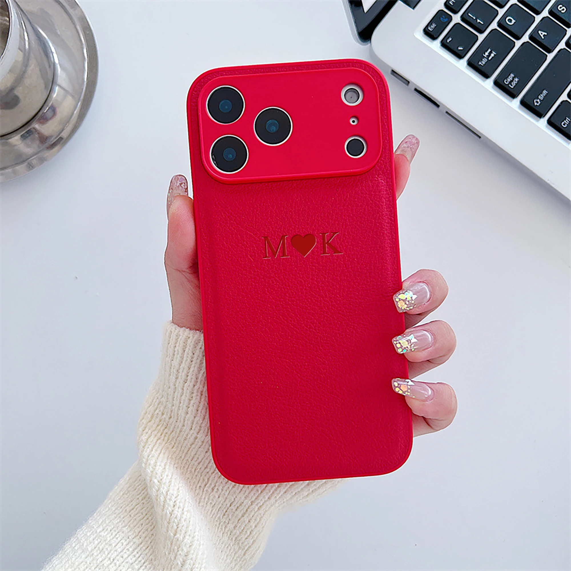 Personalized Luxury Customized Name 3D DIY Hot Engrave Faux Leather thumbnail 7