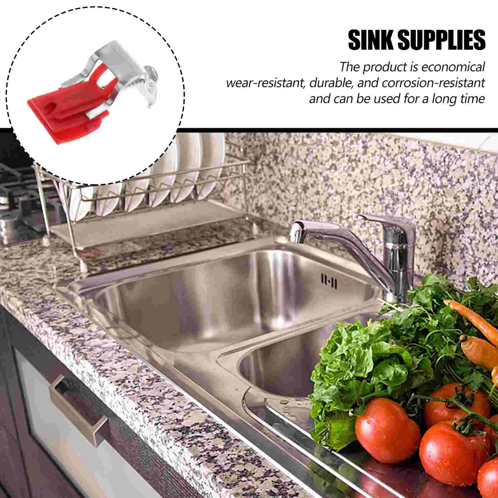 Sink Kitchen Clips Mounting Fixing Undermount Clip Brackets Clamp Clamps Rack Organizer Cord Wire Down Fittings Parts Gadget