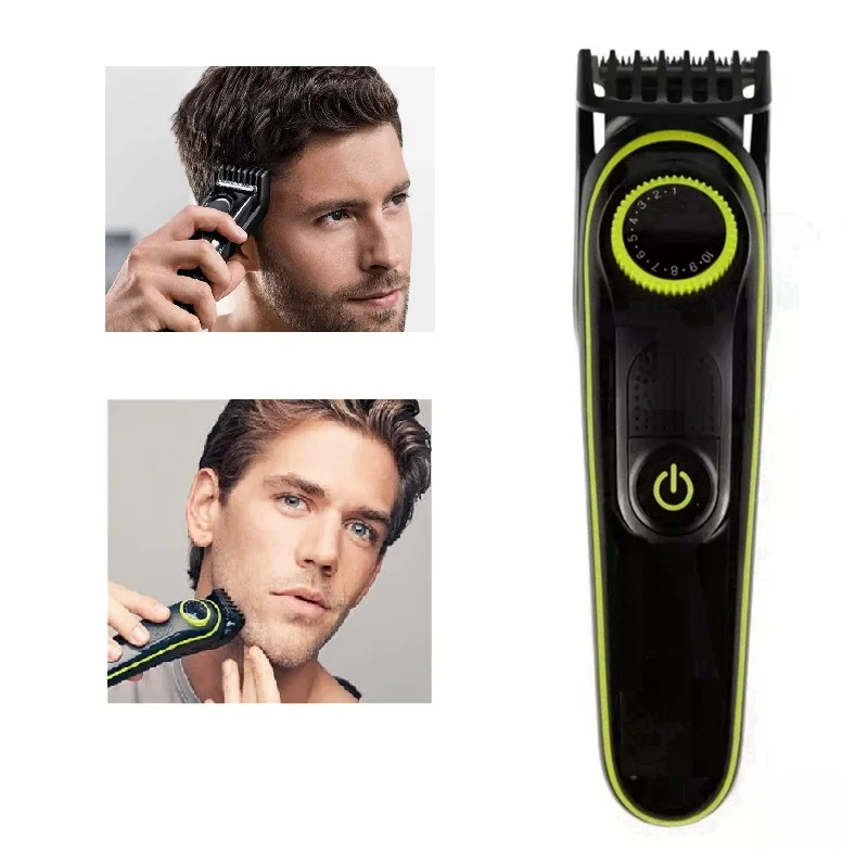 Hair Trimmer Adjustable For Men Mustache Facial & Body Hair Clipper Electric Rechargeable