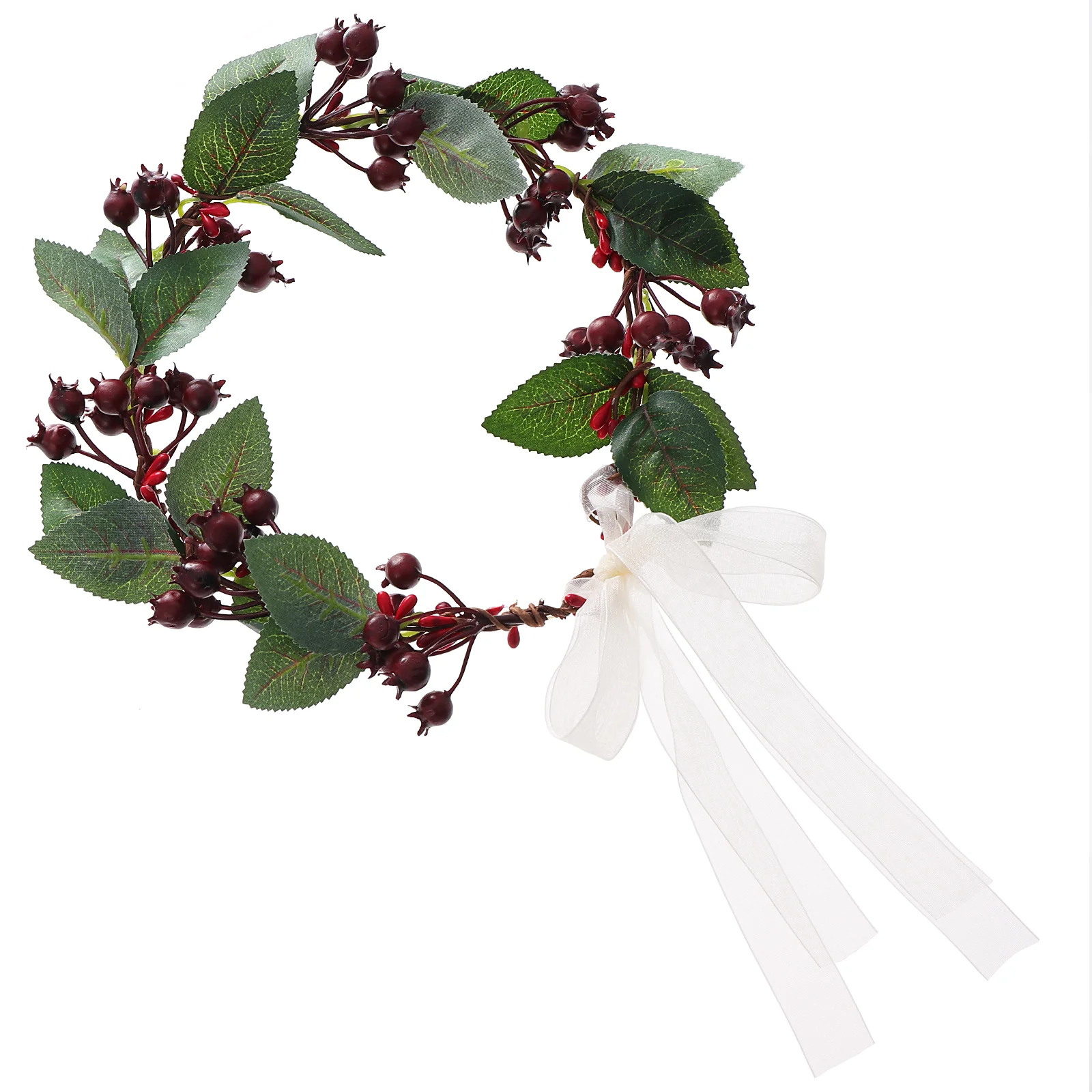 

Christmas Wreaths Berry Garland Bridal Headpieces for Wedding Hair Ribbons Floral Headband Crown Headdress Bride Miss