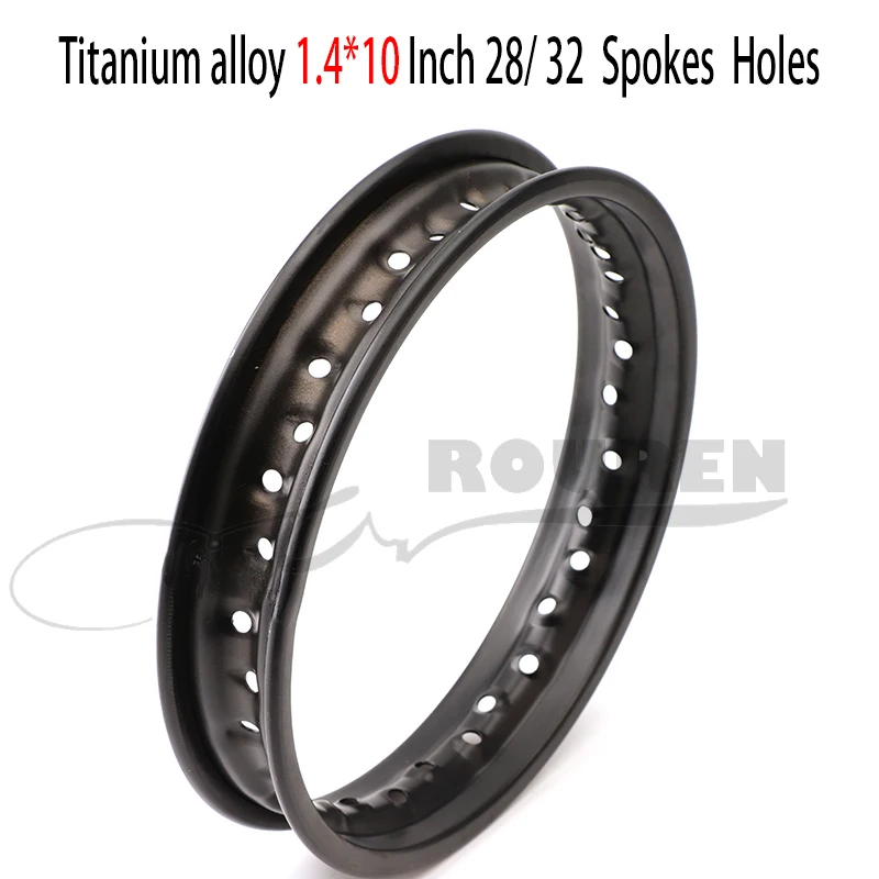 

10 Inch Motorcycle Mountain Bike Parts 28 32 Spokes Holes 1.4x10 Aluminum Alloy Wheel Rims Tire Accessories Dirtbike 1.4*10
