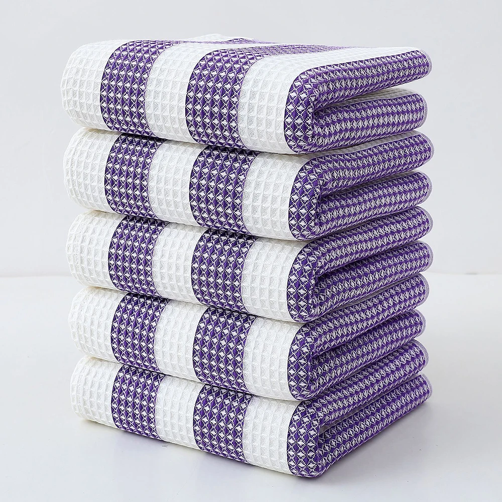 Adult Cotton Waffle Bath Towel Set Soft Absorbent Bathroom Honeycomb Hand Towel Fluffy Skin Friendly Hand Towel 34X74 70X140CM 3