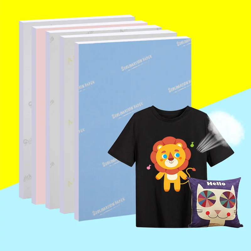 100 개 A4 열전달 종이 승화 빠른 건조 코팅 컵 Diy 인쇄 도자기 접시 베이킹 컵 열전달 종이