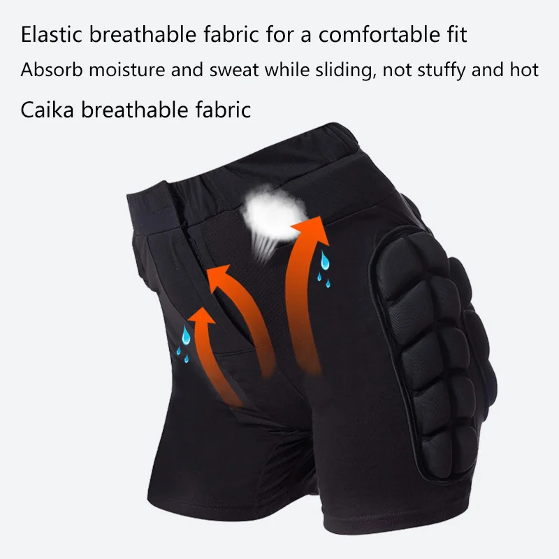 Ski Protective Gear Ski Hip Protector Pants Fall Prevention Butt Roller Skating Ice Scooter Sports Children's Protective Gear Knee Elbow Wrist Pads