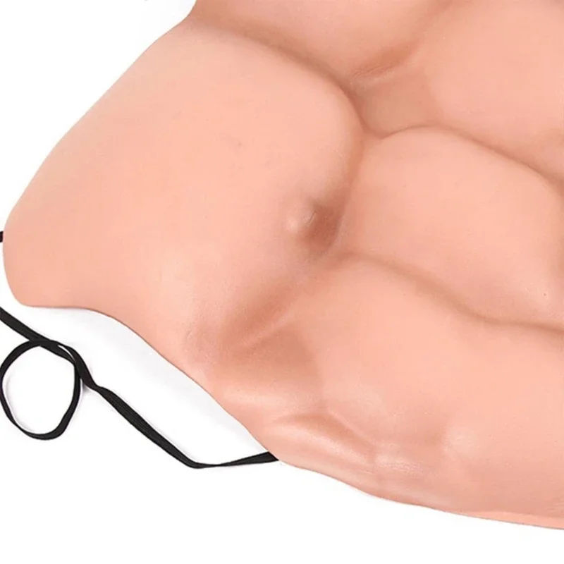 Männer Gefälschte Muskel Brust Gefälschte Muskel Brust Bauch Muskel Haut Shaper Cosplays R7RF – Detail 8