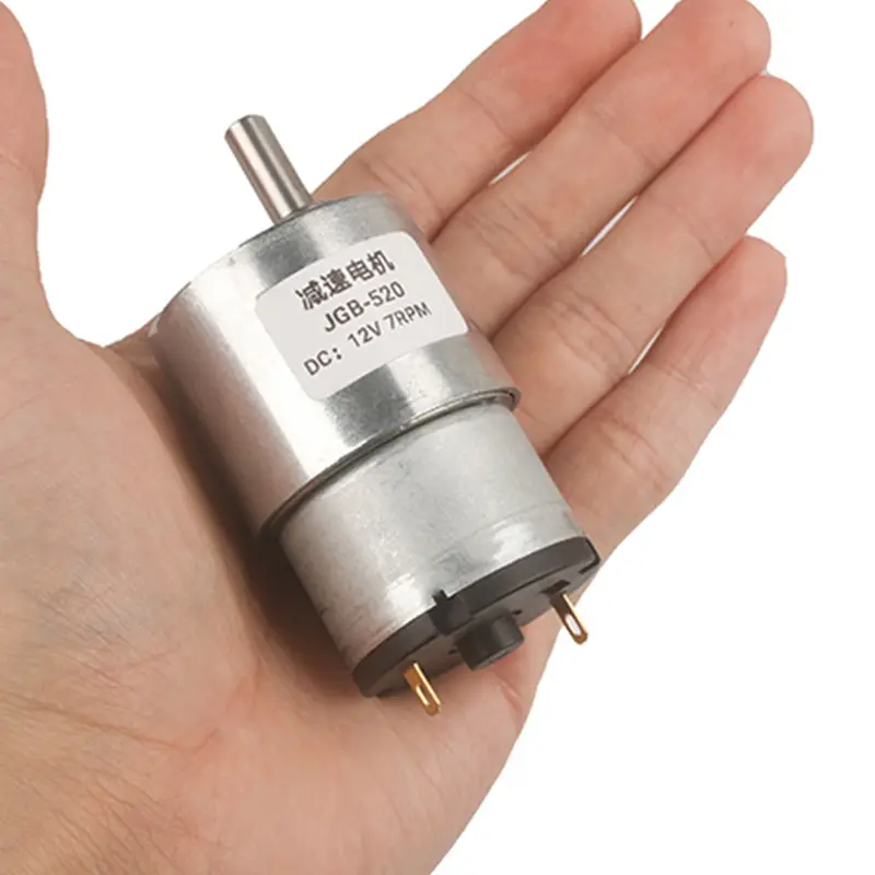 6V/12V/24V DC Gear Motor 7RPM to 960RPM High Torque Gear Box JGB37-520 Reversible Electric Reduction Geared Motor image 4