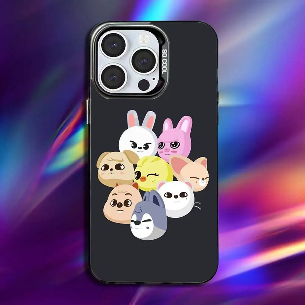 Kpop Stray-Kids Skzoo Anti-Fall Black Matte Hard Bumper Phone Case