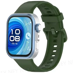 Sport Silicone Band - Premium Strap Accessories - huawei fit 4 (10 official green)