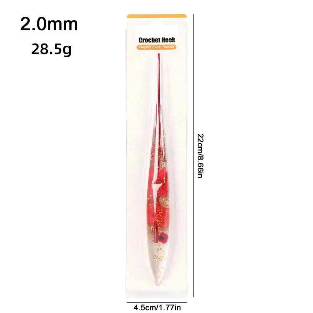 1pcs New Drip Glue Crochet Hook 2.0-6.0mm Aluminum Crochet Needles Ergonomic Knitting Crochet Set DIY Yarns Weave Needles