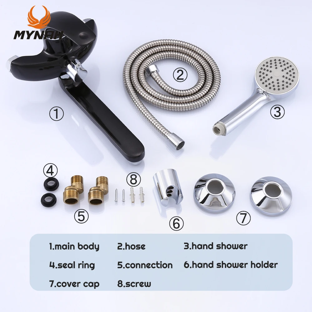 Рисунок 3 - MYNAH Черный смеситель для ванны