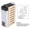 3KW Internal Control Type Stainless Steel Sauna Stove Heater Heating Tool for Sauna Room Stainless Steel Sauna Stove Sauna Stove 4