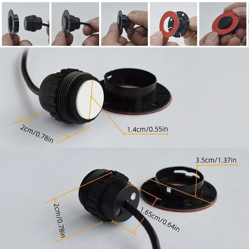 16.5mm 오리지널 내장형 평면 초음파 자동차 주차 센서 무광 후방 백업 레이더 프로브