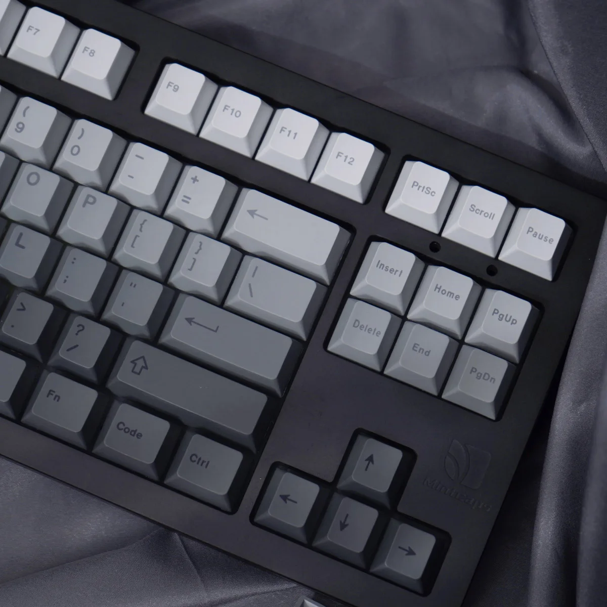 Teclas Pbt para Teclado Mecânico Gradiente Cinza Top e Side Gravado Dye Sub Cherry mx 125 Chaves - Imagem 5