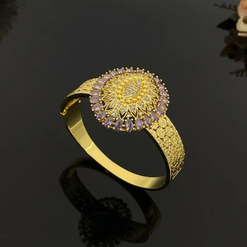 Premium Zircon Copper Plated Jewelry Set ,4Pcs Xmas Gifts Necklace Earrings for Her, Luxury Anniversary Birthday Gift 3