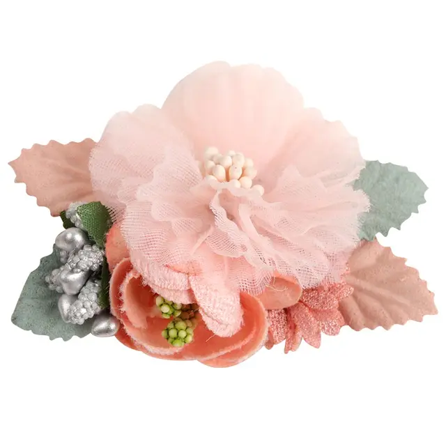 2022 New Chiffon Flower Hair Clips Pins Accessories Cute Hair Clips Pins for Baby Girls Toddlers Hairpin Kids заколка для волос 63