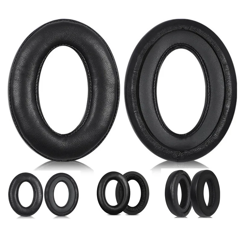 

Replacement 1 Pair Sheepskin Velvet Fabric Ear Pads Cover For Sennheiser HD515 HD555 HD595 HD598 PC360 Headphones Earmuffs Black