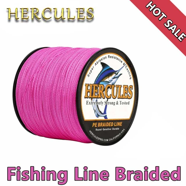 Hercules-Braided Fishing Line, 4 Strands, Multifilament PE, 500m, Carp  Fishing Cord, 6-100LB - AliExpress