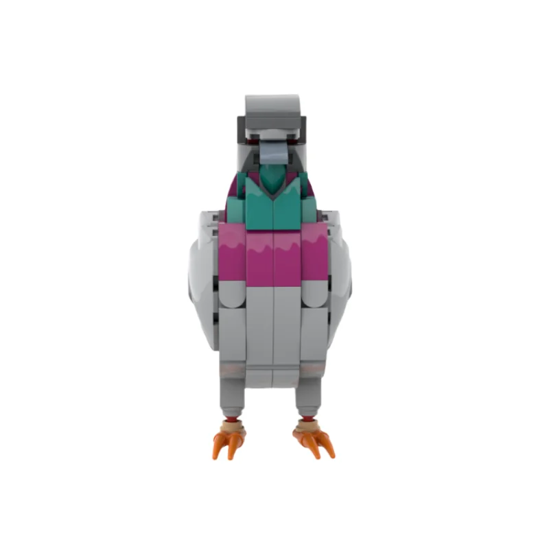 253PCS MOC 크리 에이 티브 기술 빌딩 블록 동물 시리즈 야생 비둘기 DIY 조립 장난감 새 모델 어린이 퍼즐 선물