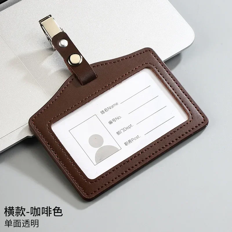 Premium Genuine Leather ID & Credit Card Holder – Versatile Badge & Card Case
