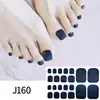 Toe Gel Nail Sticker Hardens With UV Lamp Curing Gel Stickers Waterproof Korean Full Cover Waterproof Polish Wraps Foot Strips 3