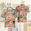 Baking Lover 3D Print Beach Shirts For Men Clothes Cake Chef Short Sleeve Work Uniform Hawaiian Short Sleeve Women Lapel Blouse 1