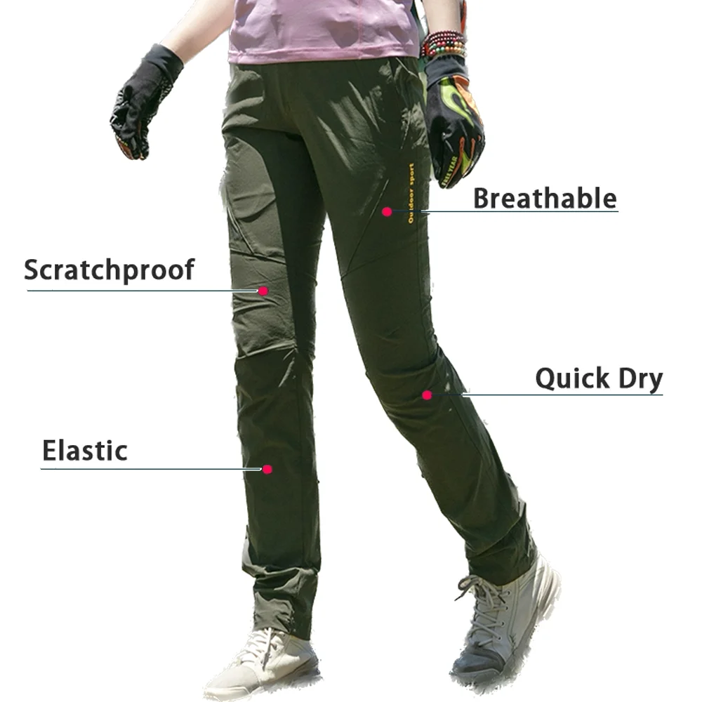 Pantaloni Trekking Donna KUTOOL - Estivi, Traspiranti, Asciugatura Rapida, Con Tasche Cargo - Foto 9