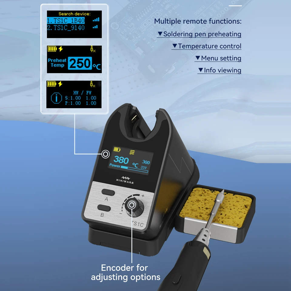 TS80 BC02 Punte per saldatore in metallo TS80P Mini accessori intelligenti per testa saldatore