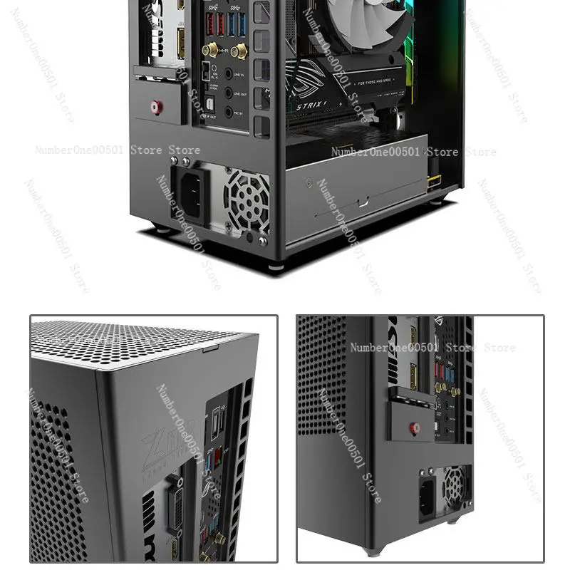 Lzmod mini F1-1U 2.0 ITX Dual-Slot Discrete Graphics Case – Compatible with Colo