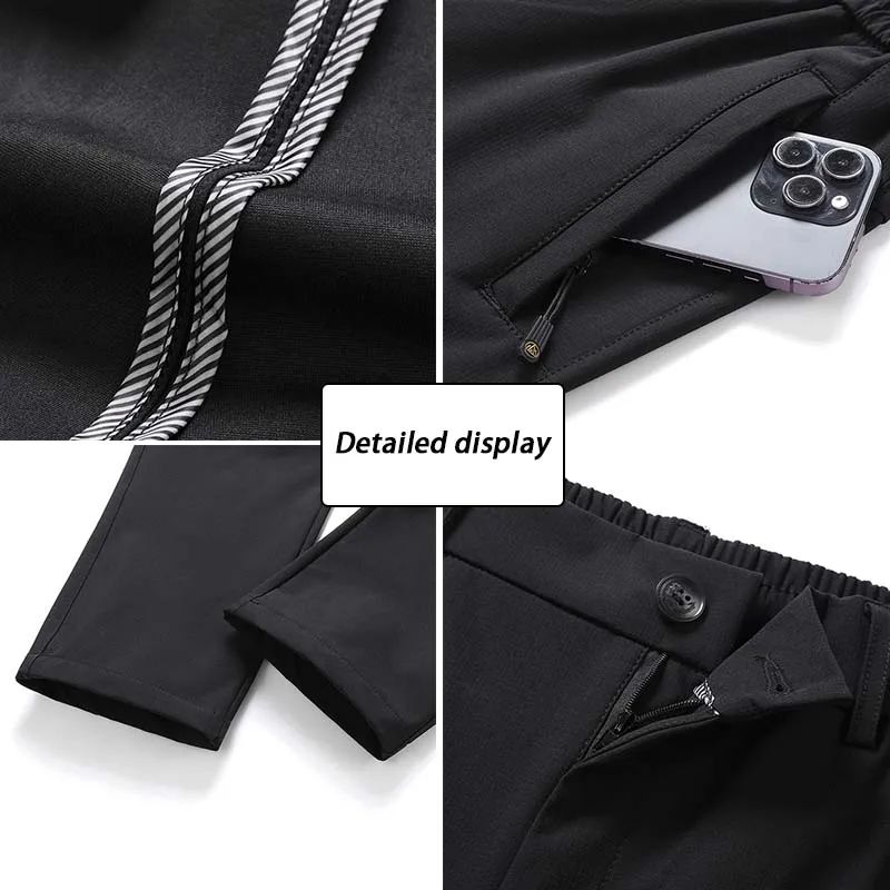 New Ice Silk Breathable Men's Sports Pants Quick Drying Sweat-absorbing Comfortable Cool High Quality Outdoor Casual Trousers 4
