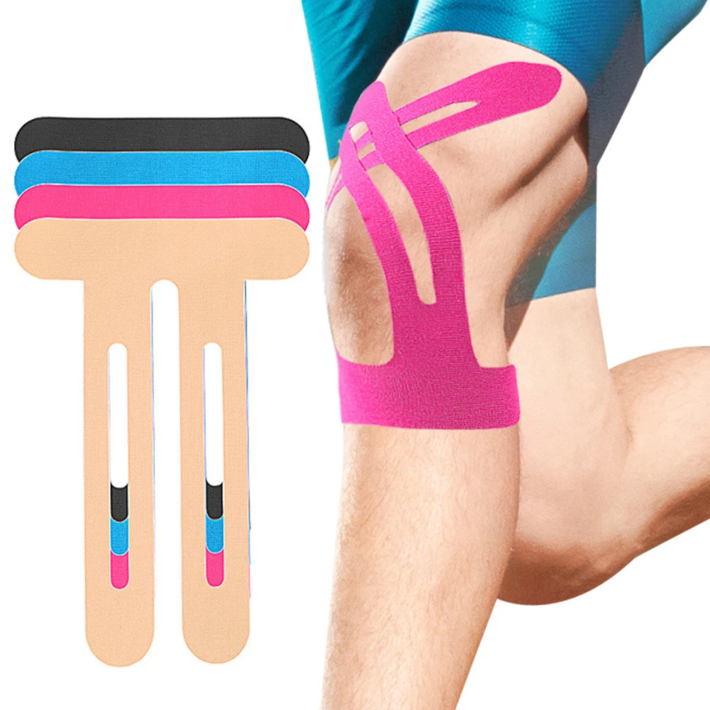 10-25Pcs Precut Kinesiology Tape Elastic Sports Protection Sport Knee Tape for Knee Support & Stability 4