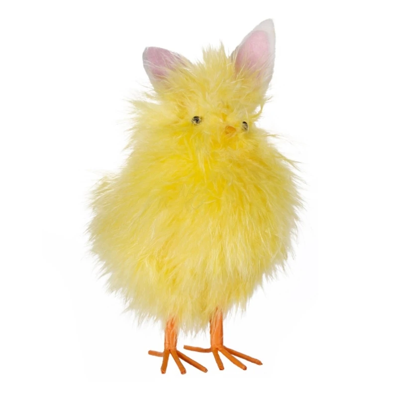 Decorazioni Pollo Pasquale Ornamento Pollo Artificiale Piccolo Giocattolo Pollo Giallo Fatto A Mano Per Supermercato