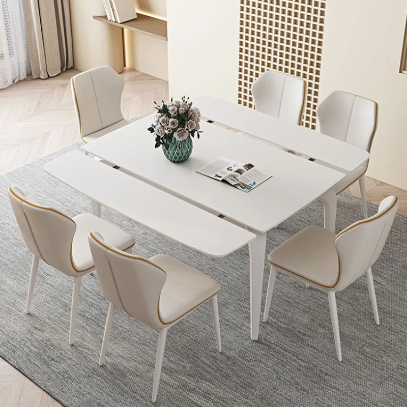 Tavolo Da Pranzo Allungabile Da Poker Studio Tavolini Da Caffè Moderni Pieghevoli In Ardesia Bianco Semplice Tavoli Da Pranzo Mobili Da Cucina Hd50Cz