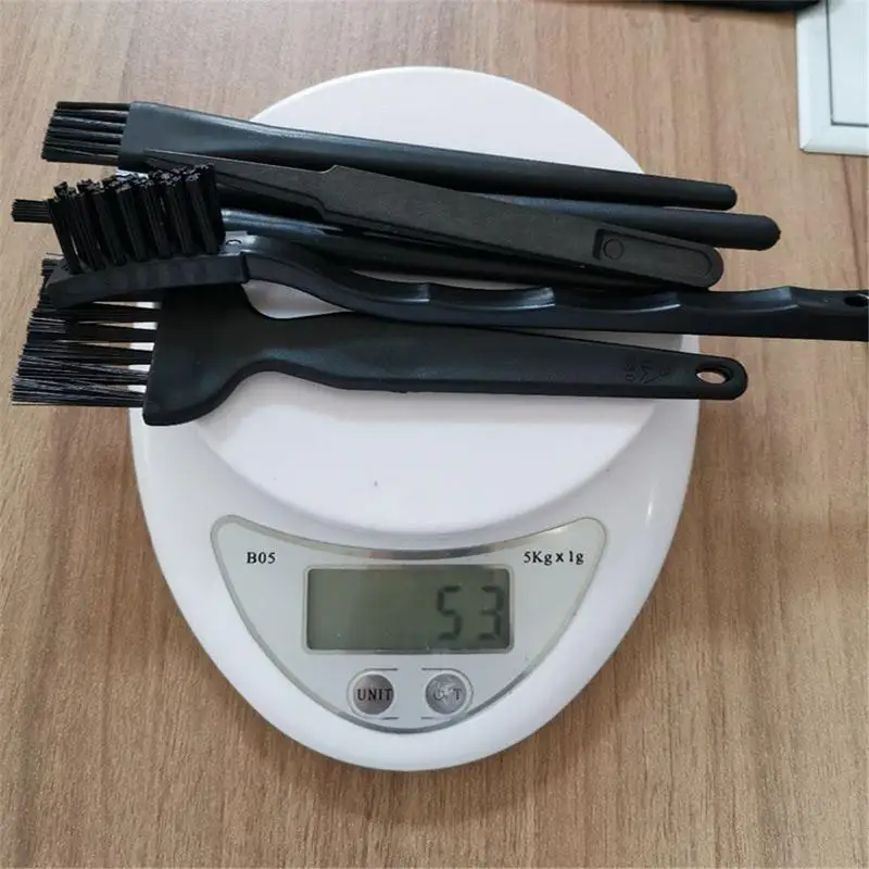 블랙 정전기 방지 브러시, 휴대용 핸들 브러시 청소 키보드 브러시 키트, 가정용 및 컴퓨터 청소 브러시, 6in 1