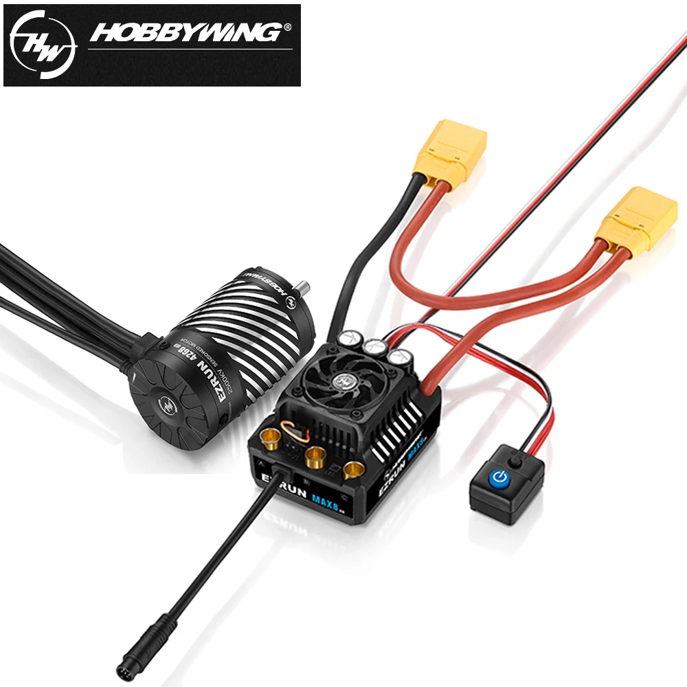 Hobbywing EZRUN MAX8 G2 ESC and Motor for 1/8 1/10 Truck Car