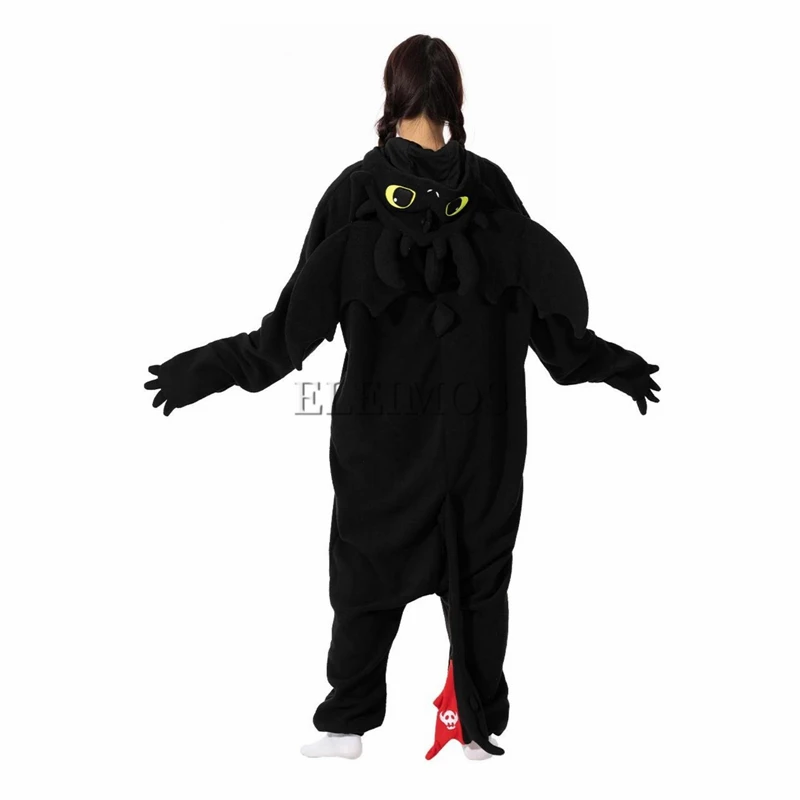 Black White Kigurumi Onesie Cartoon Pajamas For Adult Women Men Animal Pyjamas Homewear Halloween Cosplay Party Costume XXL