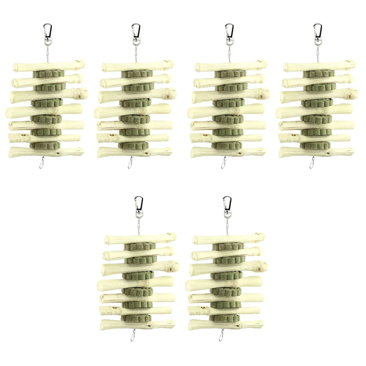 

6 Pcs Small Pet Molar Bite String Guinea Chew Toys Bunny Hanging Supplies for Teeth Alfalfa Pie Grinding Plaything