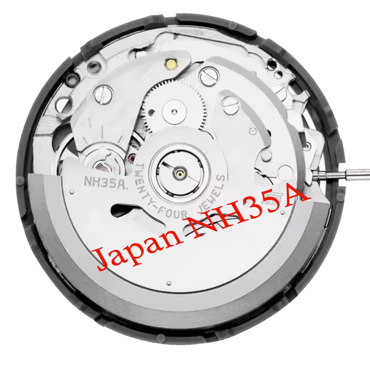 일본 NH35 오토매틱 무브먼트 고정밀 24석 모드 시계 교체용 NH35A 날짜 표시 위치 3시 방향