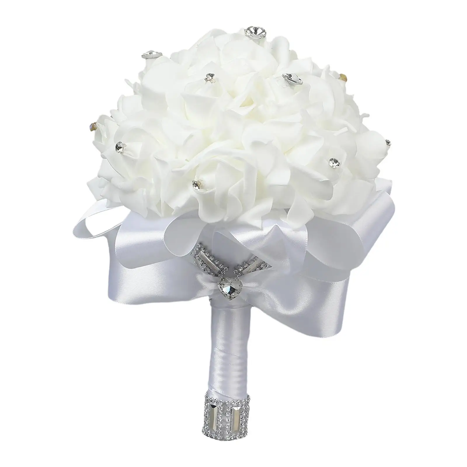 Bridal Holding Wedding Bouquet Elegant Wedding Bouquets for Bride for Party Favors French Rustic Home Ceremony Garden