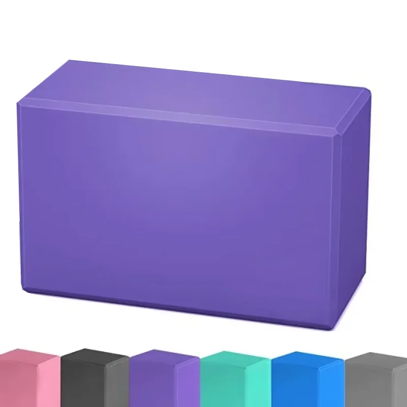 Yoga Brick Non Slip 1PC High Density Foam Block for Pilates Dance Stretching Exercise Home Gym Equipment Fitness Eva Mat