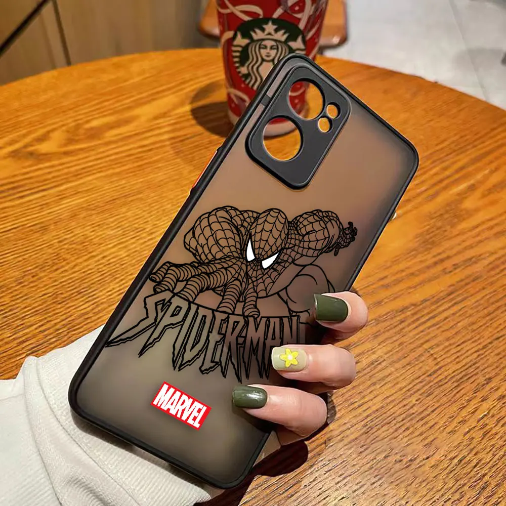 thumbnail image 1 of Matte Phone Case for OPPO RENO 8 8T 7Z 7 6Z 6 5 3 PRO PLUS 4G 5G Edge Case Funda Coque Capa Shell Cover Marvel Spider-Man Comics, 1 of 5